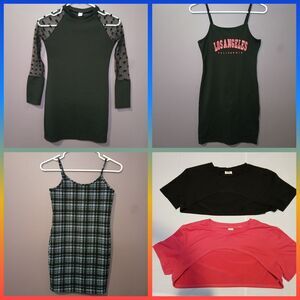 Shein‎ Size 11-12Y Lot Of Five Items 3 Dresses, 2Tops